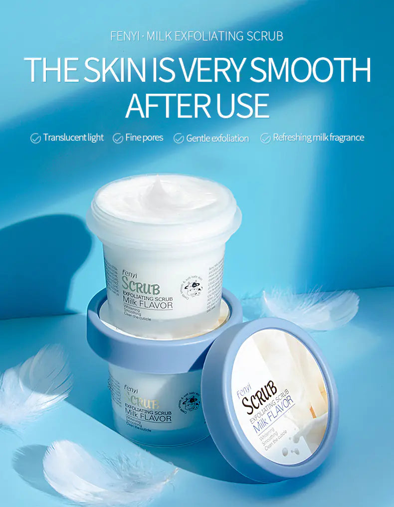 FENYI Milk Exfoliating Scrub 100g for Body Cleansing